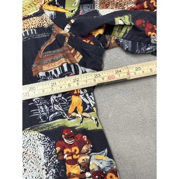 USC Trojans Shirt Mens Large Black NCAA Football Hawaiian Aloha USA Cotton